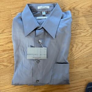 Geoffrey Beene Men's Slate-gray Wrinkle-Free Dress Shirt. 16 1/2–34/35